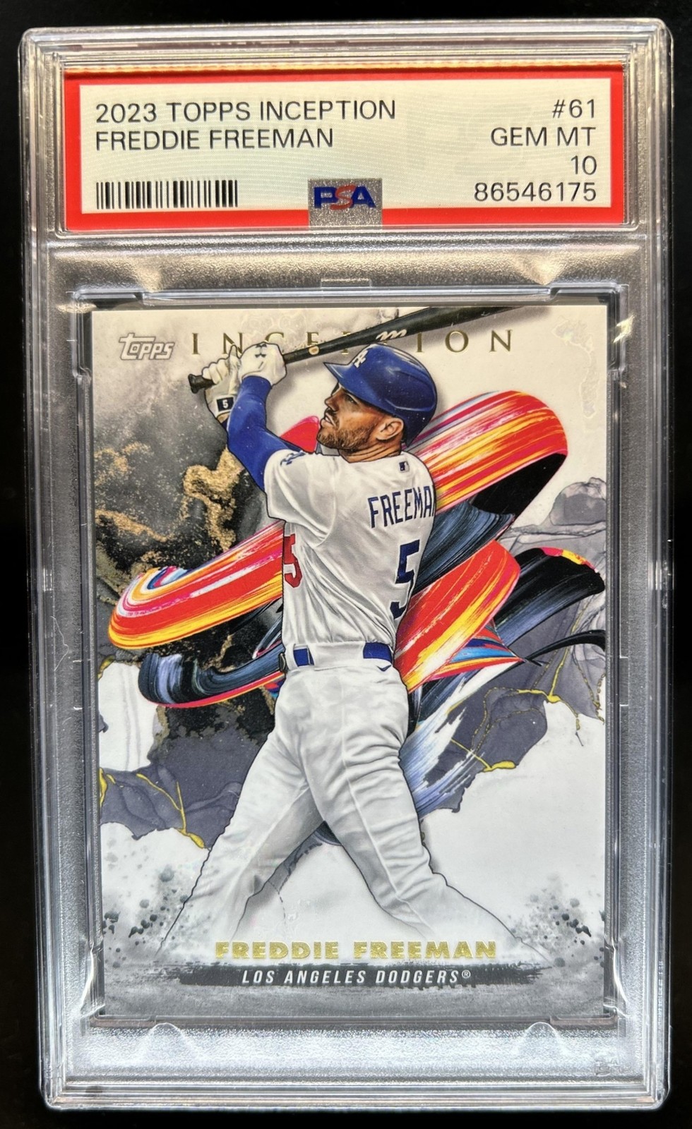 2023 Topps Inception Freddie Freeman #61 Dodgers PSA 10 GEM MINT