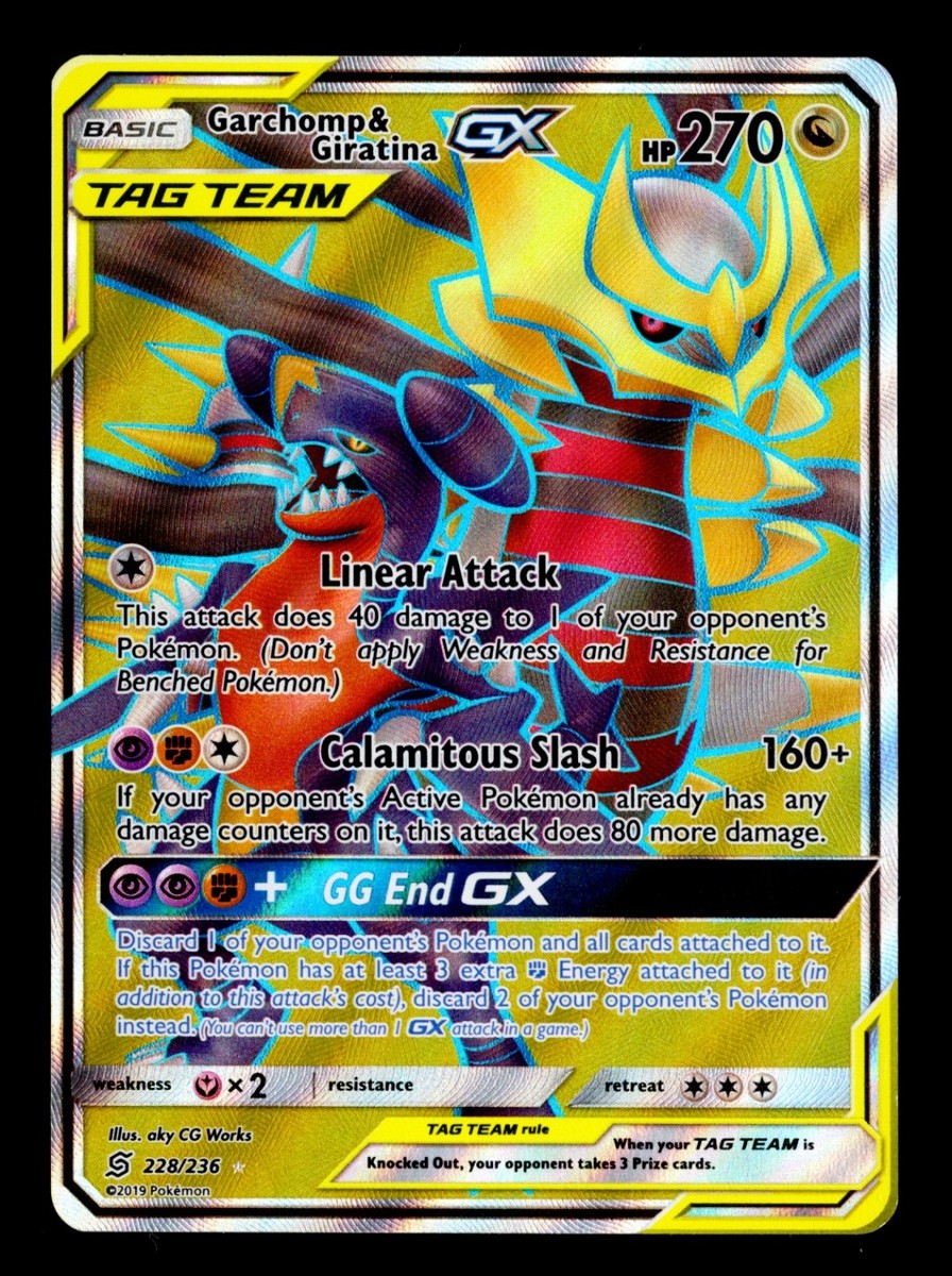 Garchomp & Giratina GX (Full Art) Ultra Rare SM - Unified Minds
