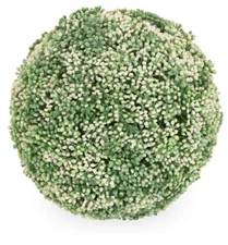 Boston International Faux Topiary Plant Ball 7" White Floral