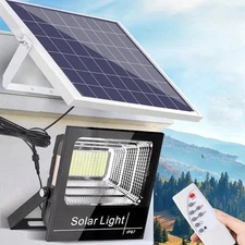 300W LED Solar Flood Lights Outdoor Street Light Dusk to Dawn Flood Wall Lamp US