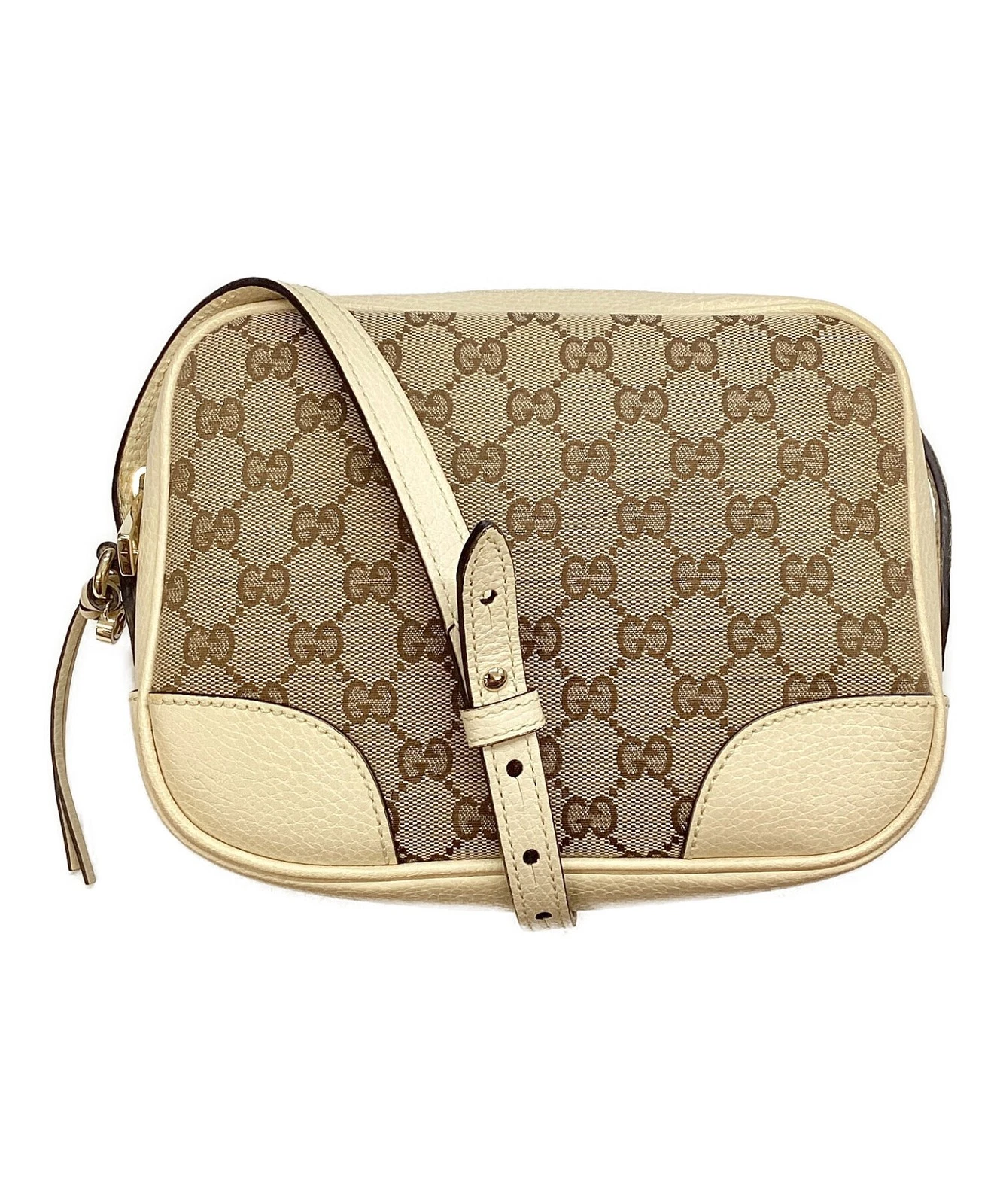 Gucci — Gucci GG 449413 Canvas Ivory Shoulder Bag #TFB3977