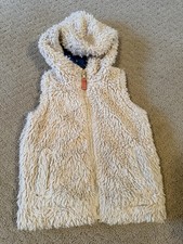 Mini Boden Sherpa Hoodie Vest Sz 2-3 Yr Bin 23