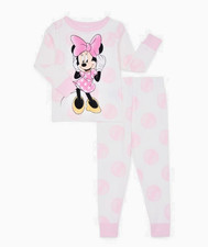 Disney MINNIE MOUSE Toddler Pajama Long Sleeve Shirt Pants PJs 12M-5T NWT 