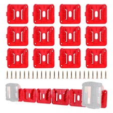 12 Pack Battery Holder for Milwaukee M18 18V Battery Mounts Dock Holder Fit f...