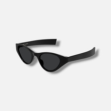 Saint Laurent Women's SL M144 Black Cat Eye Sunglasses 48-21-135