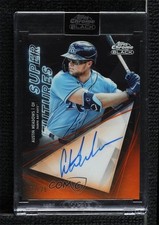 2020 Chrome Black Super Futures Orange Refractor 23/25 Austin Meadows Auto 06yt