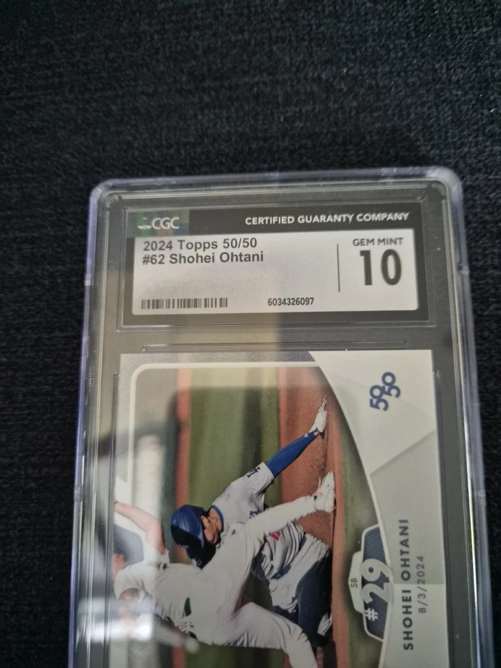 Shohei Ohtani 2024 Topps 50/50: Shohei Ohtani #62 - Image 2 of 4