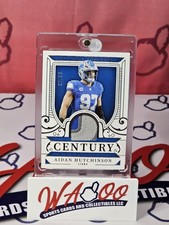 2025 National Treasures Aidan Hutchinson Century Materials 06/99 3 Color Patch