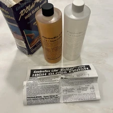 32oz ENVIROTEX Lite Pour-On Epoxy High Gloss Preserves Surfaces 2032 Thick As 50