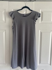 Old Navy Womens Gray Dress Large Cap Sleeve Clean Girl On The GO Daily Brunch