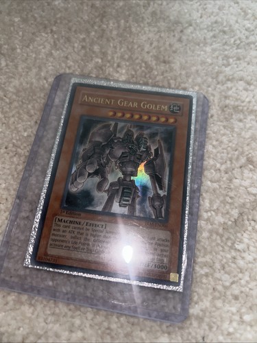 Yu-Gi-Oh Ancient Gear Golem 1. Auflage Ultra Rare TLM-DE006