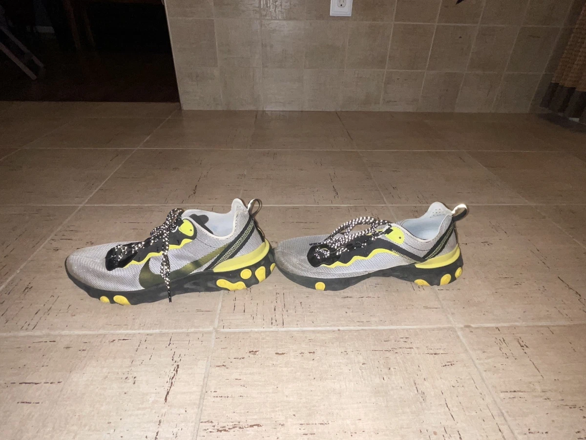 Nike React Element 55 Shoes Sz 8.5 Mens Yellow Black Running Sneaker Nike React Element 55 Men main image 3