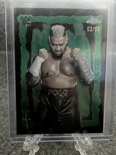 2025 Topps Chrome WWE Cactus Jack - Solo Sikoa - Festival Fury Green #2/99