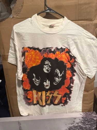 Rare Vintage KISS Band T Shirt L Concert Tour Live 90's 1990s vintage concert t-shirt, vintage, single stitch, B+ condition