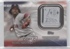 2021 Topps 70th Anniversary Manufactured Logo Pedro Martinez Patch HOF 0w8