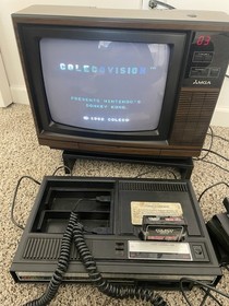 Colecovision Bundle Lot with 32 Coleco Games + Expansion w 12 Atari Games Tested
