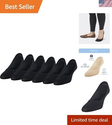 6 Pairs Women's Lightweight No Show Socks   Comfort & Style for Every Occasion
