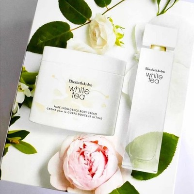 Elizabeth Arden White Tea Eau de Toilette & Body Cream 2pcs Set(100ml + 400ml)