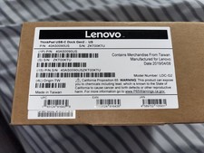 Lenovo ThinkPad USB-C Gen 2 Docking Station 40AS0090US Model Number LDC-G2