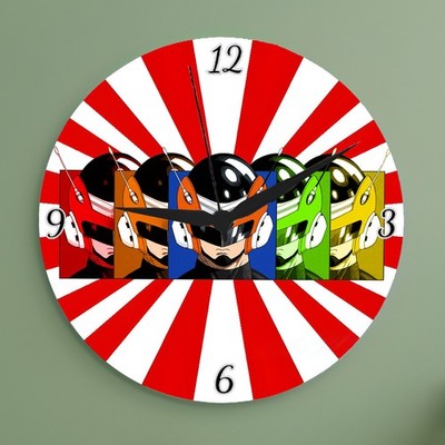 Great Saiyaman Pop Art Acrylic Wall Clock