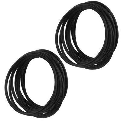 20x schicke Damen Haarseil Krawatte elastisch Gummi Pferdeschwanz Halter schwarz Haarband