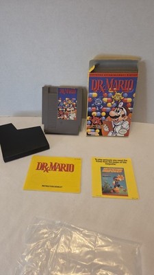 Dr. Mario (Nintendo NES, 1990) CIB WITH PROTECTOR. GREAT SHAPE