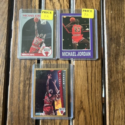 1992-93 Fleer - Michael Jordan #32 Plus 2 More Cards