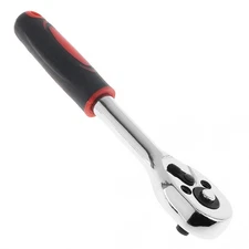 1/4 Drive Ratchet Socket Wrench Metric Non-slip Handle Quick-Release Repair Tool