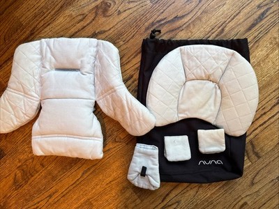 Nuna Pipa Car Seat Inserts Light Gray Quilted 5 Piece