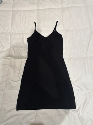 Sandro Black Knit Slip Dress   Size 40