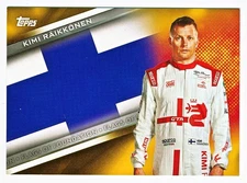 2021 Topps F1 Kimi Raikkonen Flags of Foundation Gold #FF-KR (50/50)