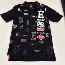 Ecko Unltd Mens Polo Black Rhino All Over Pri...