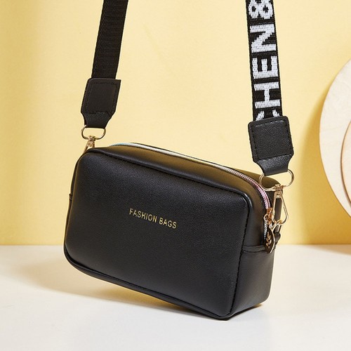 Handtasche Tasche ZIP -Buchstaben Gedruckt Briefgurt Für Frauen Horizontal - Picture 2 of 29