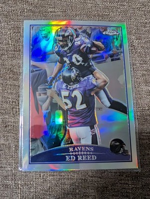 Ed Reed 2009 Topps Chrome REFRACTOR #16 *Great Cond* Ravens SP RARE
