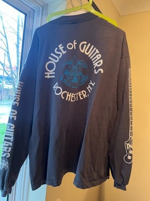 Vintage 1999 House of Guitars Longsleeve Shirt, Rochester NY, 35th Anniversary