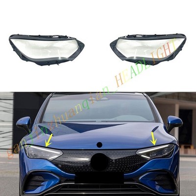 For Mercedse-Bens EQE W295 2022-2025 A Pair Headlight Lens Clear Cover Shell