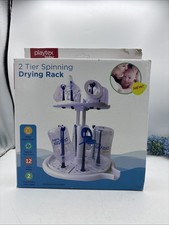 New in Box-Playtex Baby 2 Tier Spinning Drying Rack Holds Up To 12 Bottles