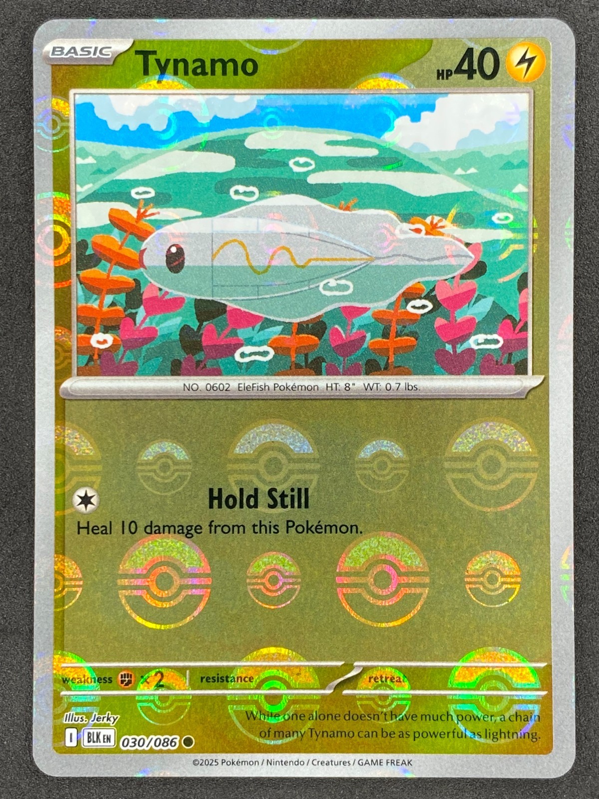 Pokémon Tynamo Poke Ball Reverse 030/086 BLK Black Bolt NM