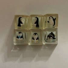6 Transparent Mechanical Keyboard Key Cap Keycap Cherry Switch Lot - Penguin Set