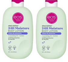 eos Shea Better Body Lotion Creme de Pistachio Soothes Dry Skin 16fl oz Pack-2