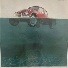 1967 VW BEETLE Volkswagen Vintage Car Print Ad
