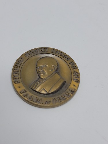 Masonic Lodge Centennial Coin 1869-1969 Sephen Girard Lodge No. 450 Pennsylvania