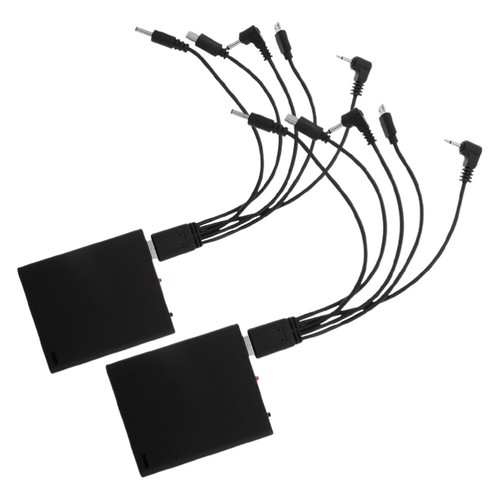 2 Pcs Externe Power -Box Multi-Jack-Netzteil Tragbare Stromversorgung - Zdjęcie 11 z 12