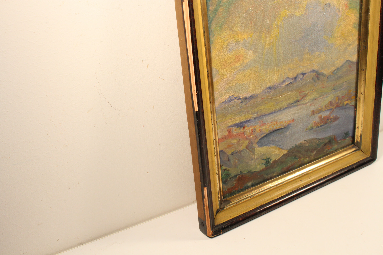Tableau Huile Sur Carton Karl Seifert *1896 - "Paysage Avec Groupe D'arbres", Style Impressionniste, Encadré