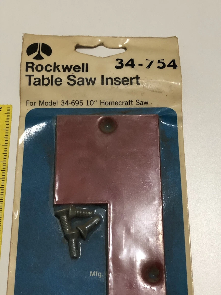 Rockwell table cheap saw insert