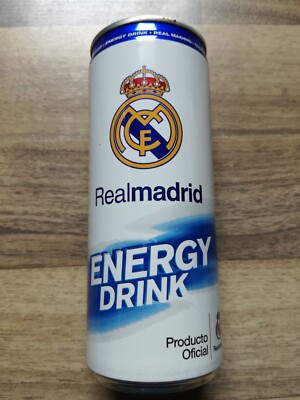 1 leere Energy Drink Dose 250ml Real Madrid Empty Can Fan Fußball Champion RAR