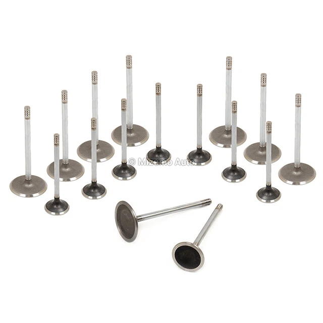 Válvulas de escape de admisión aptas para 09-16 Chrysler 300 Aspen Dodge Charger Jeep Ram 5.7 Foto 2 de 4