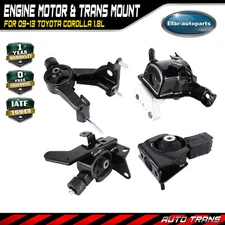 FOR 09-13 TOYOTA COROLLA 1.8L SET OF 4PCS ENGINE MOTOR & AUTO TRANSMISSION MOUNT