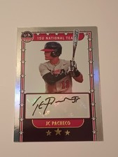 JC Pacheco 2024 USA Baseball Stars & Stripes Auto Foil Card NTS-JP 15U Black Ink