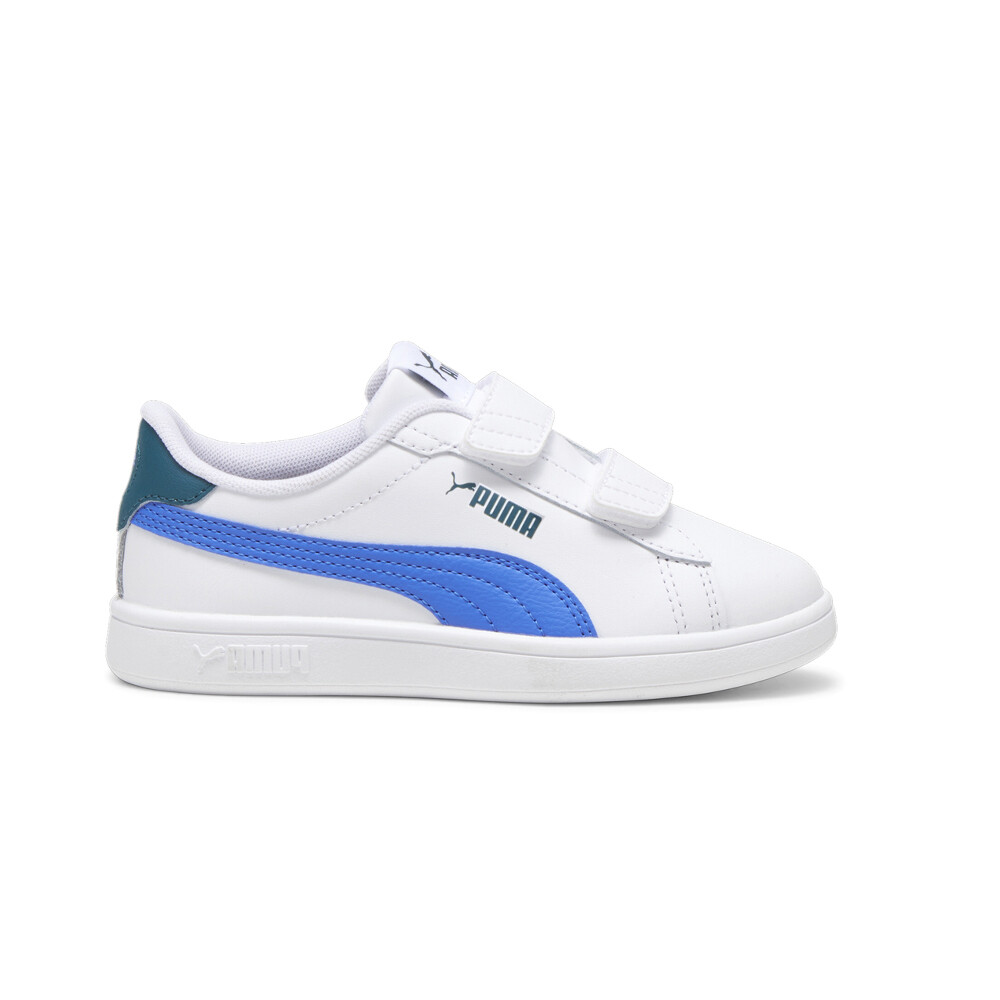 Puma Smash V3 Slip On Sneakers for Boys in Blue and White